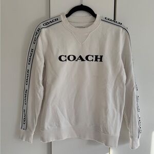 Coach White Crewneck Women's Top